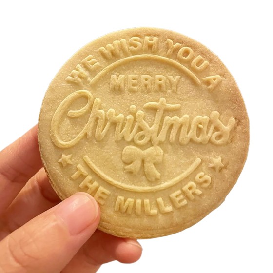 Family Name Christmas Cookie Stamp