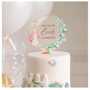 Rabbit Cake Topper for Baby Showers