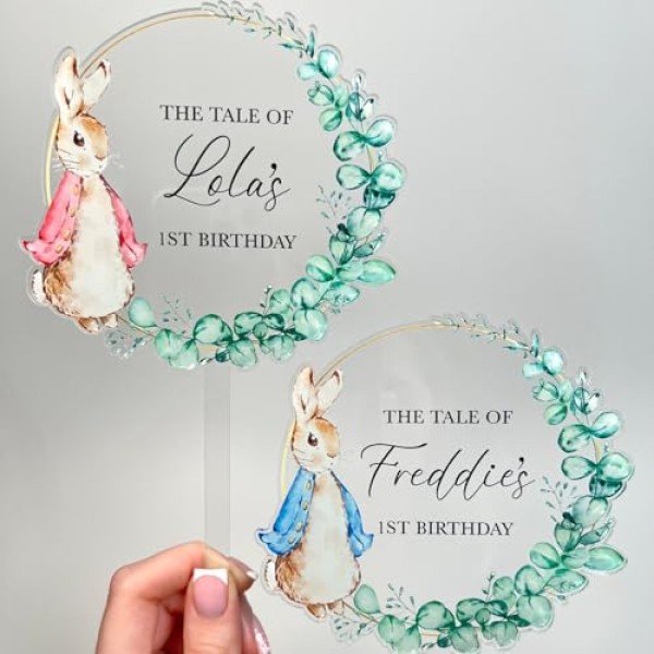 Rabbit Cake Topper for Baby Showers - Image 5