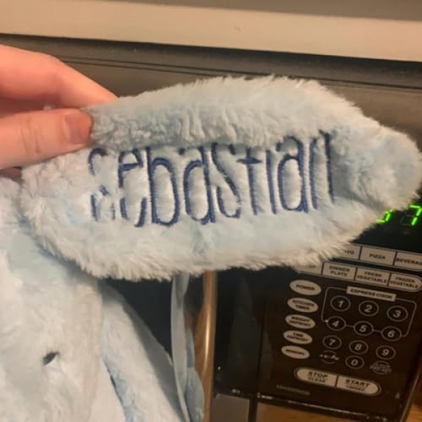 Long-Ear Embroidered Plush Bunny - Image 6