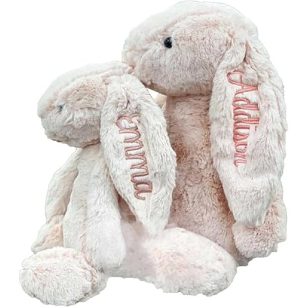 Hand-Embroidered Plush Bunny Gift - Image 2