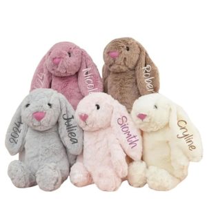 Embroidered Plush Bunny Keepsake
