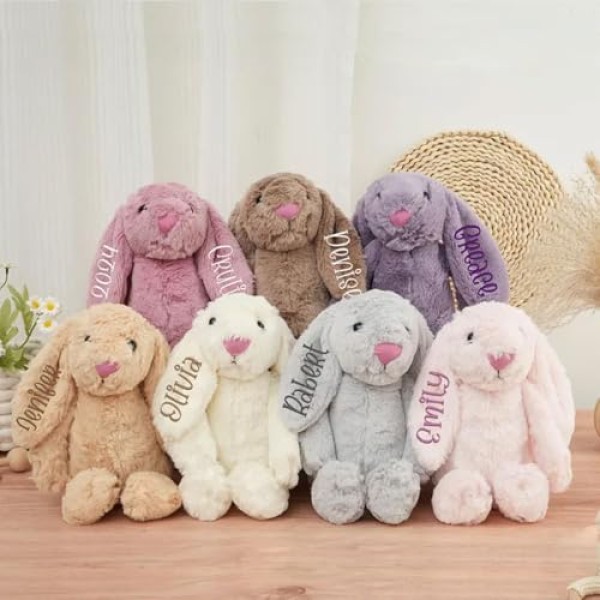 Embroidered Plush Bunny Keepsake - Image 3