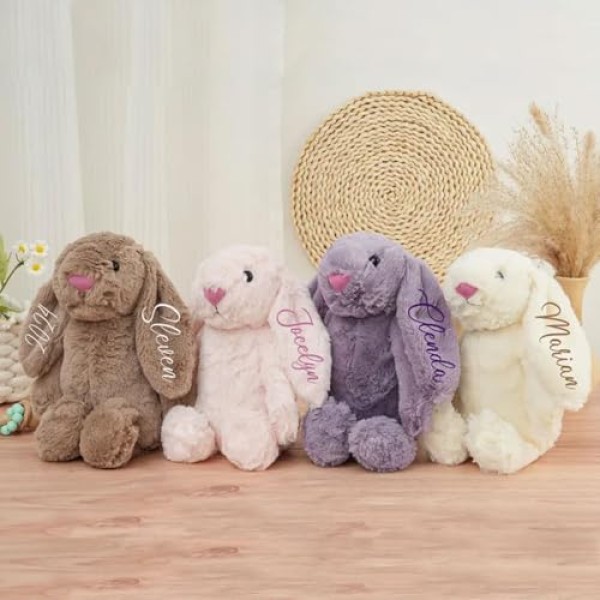 Embroidered Plush Bunny Keepsake - Image 4