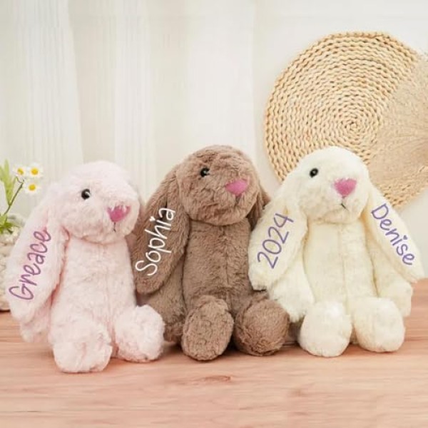 Embroidered Plush Bunny Keepsake - Image 5
