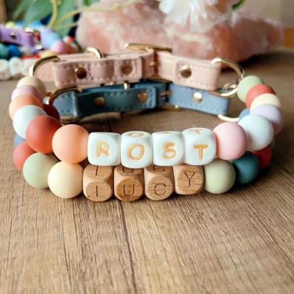 Beaded Pet Name Collar - Image 2