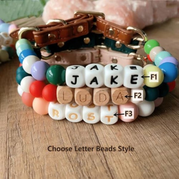 Beaded Pet Name Collar - Image 5