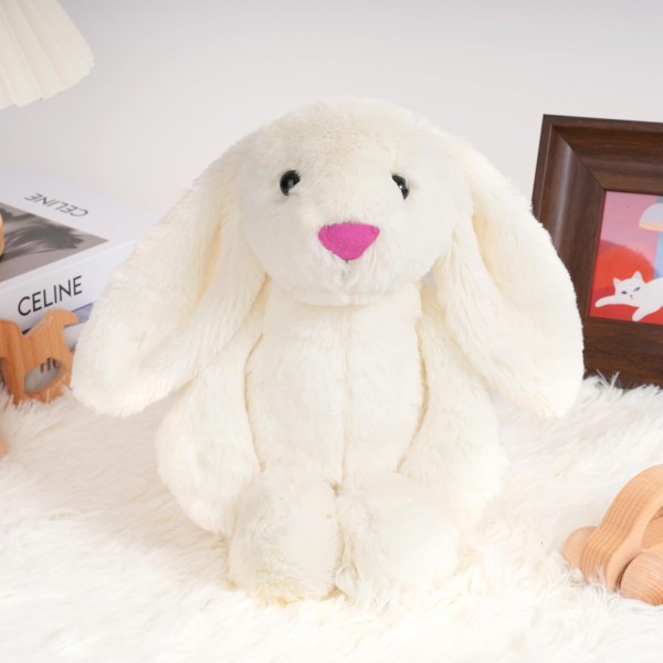 Soft White Bunny Plush Gift - Image 3
