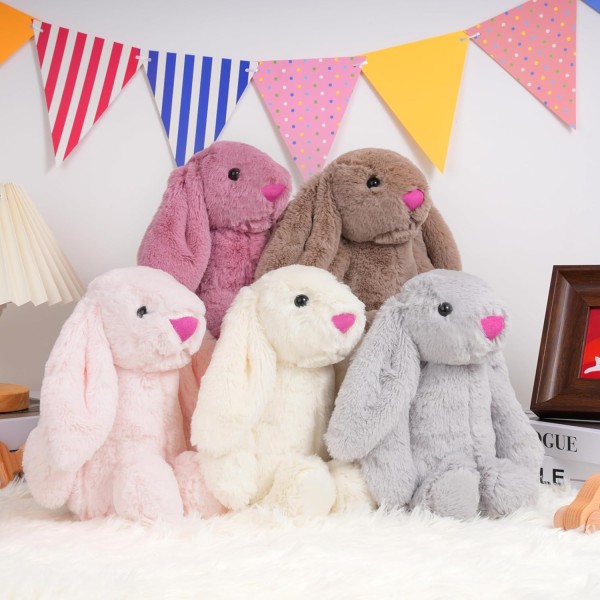 Soft White Bunny Plush Gift - Image 5